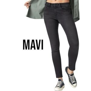 MAVI Alexa Mid Rise Skinny | Faded Black | Stretch | Women’s 27